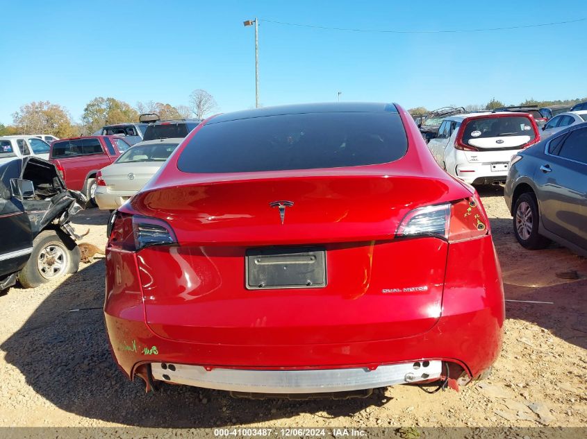 2023 Tesla Model Y Awd/Long Range Dual Motor All-Wheel Drive VIN: 7SAYGDEE9PA060459 Lot: 41003487