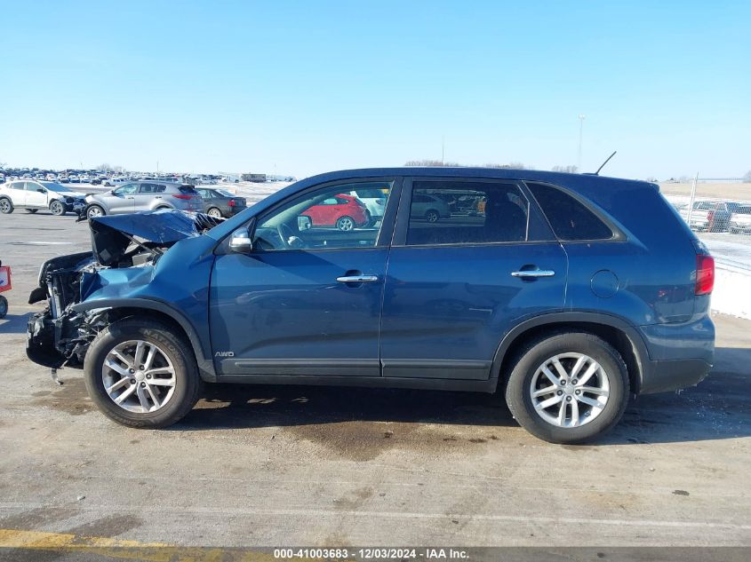 2014 Kia Sorento Lx VIN: 5XYKTCA63EG461067 Lot: 41003683