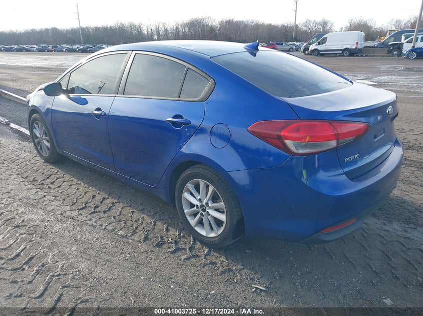 Vin: 3kpfl4a77he015666, lot: 41493620, kia forte lx 20173
