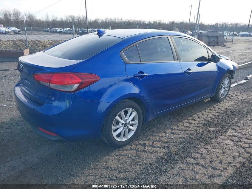 Vin: 3kpfl4a77he015666, lot: 41493620, kia forte lx 20174