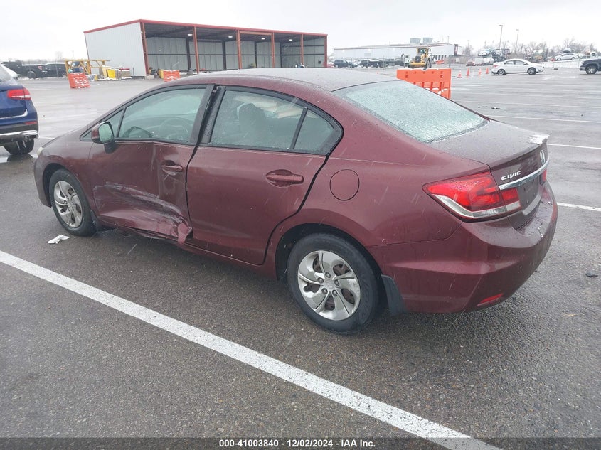 2013 HONDA CIVIC VIN: 19XFB2F57DE029267