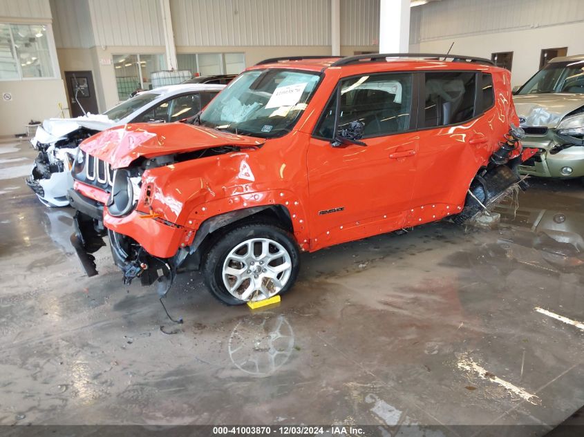 VIN ZACCJBBT5GPE09581 2016 JEEP RENEGADE no.2