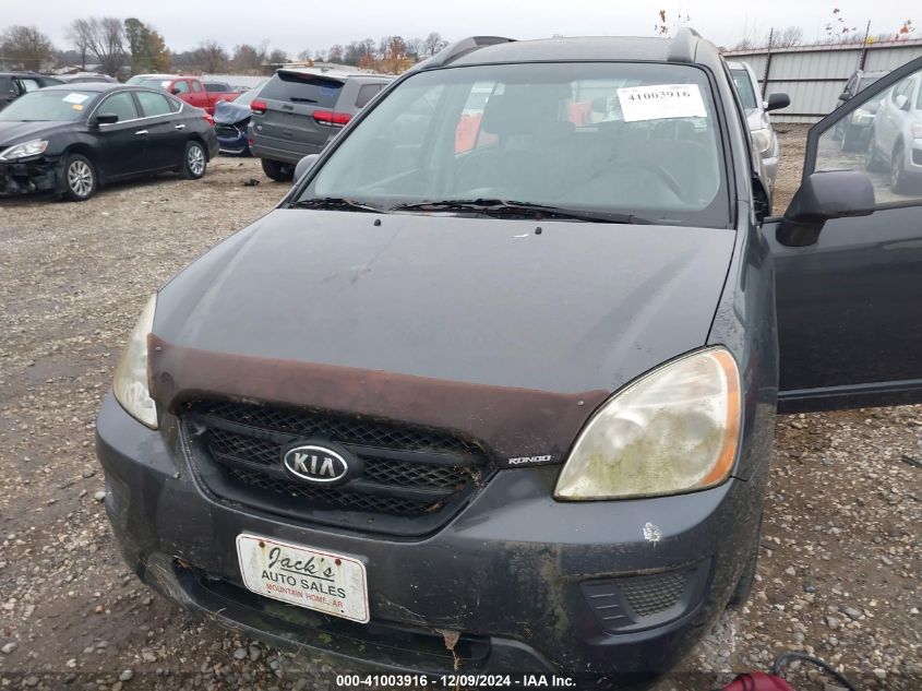 2007 Kia Rondo Lx VIN: KNAFG525277044527 Lot: 41003916