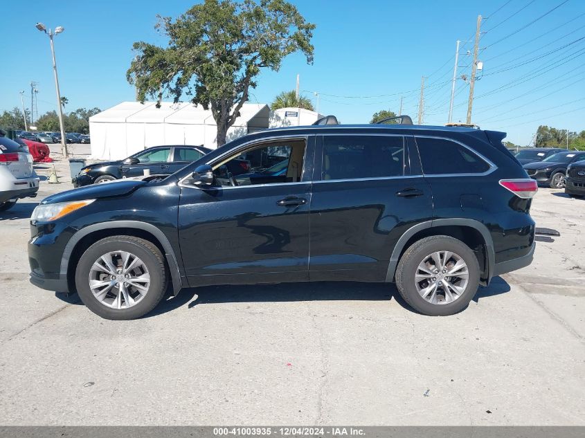 VIN 5TDJKRFH8ES017004 2014 TOYOTA HIGHLANDER no.14