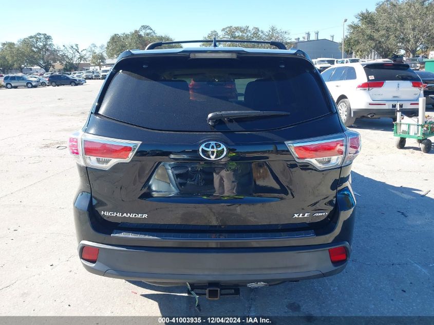 VIN 5TDJKRFH8ES017004 2014 TOYOTA HIGHLANDER no.16