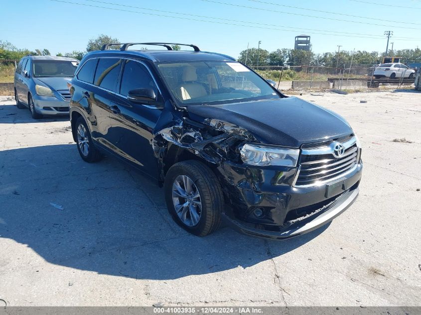 VIN 5TDJKRFH8ES017004 2014 TOYOTA HIGHLANDER no.1