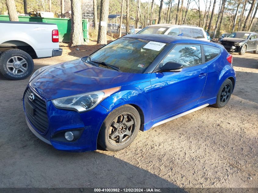 VIN KMHTC6AE8DU128630 2013 Hyundai Veloster, Turbo... no.2