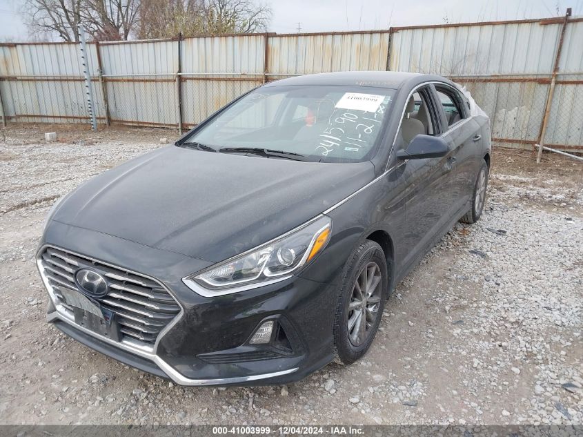 VIN 5NPE24AF7KH809687 2019 Hyundai Sonata, SE no.2