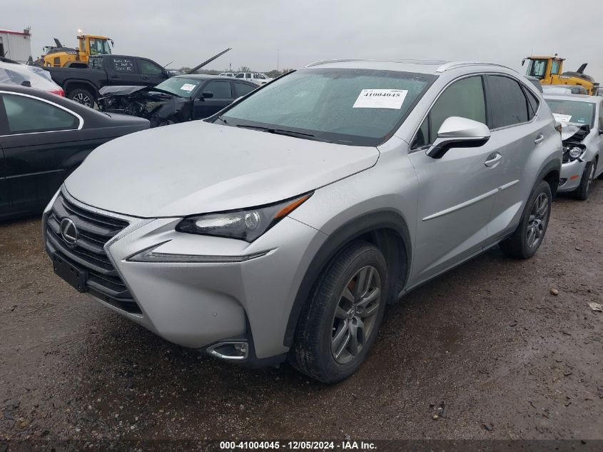 VIN JTJYARBZ3F2021872 2015 Lexus NX, 200T no.2