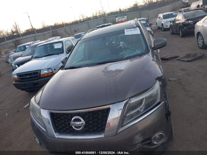 2013 Nissan Pathfinder Sl VIN: 5N1AR2MM5DC604193 Lot: 41004081