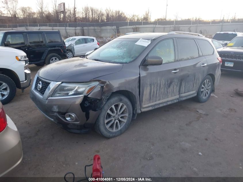 2013 Nissan Pathfinder Sl VIN: 5N1AR2MM5DC604193 Lot: 41004081