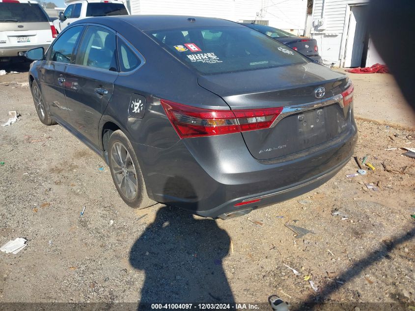 VIN 4T1BK1EB0JU285727 2018 TOYOTA AVALON XLE