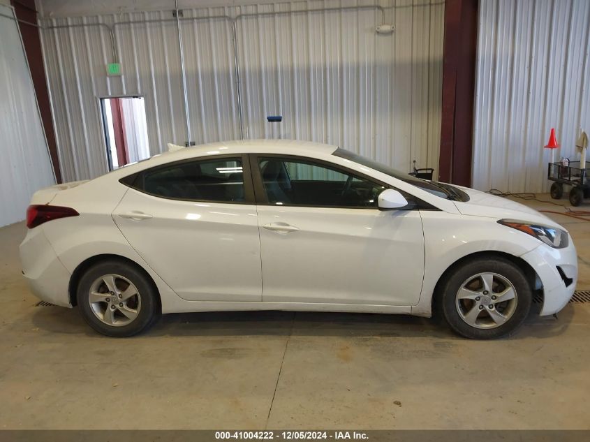 2015 HYUNDAI ELANTRA VIN: 5NPDH4AE7FH642027
