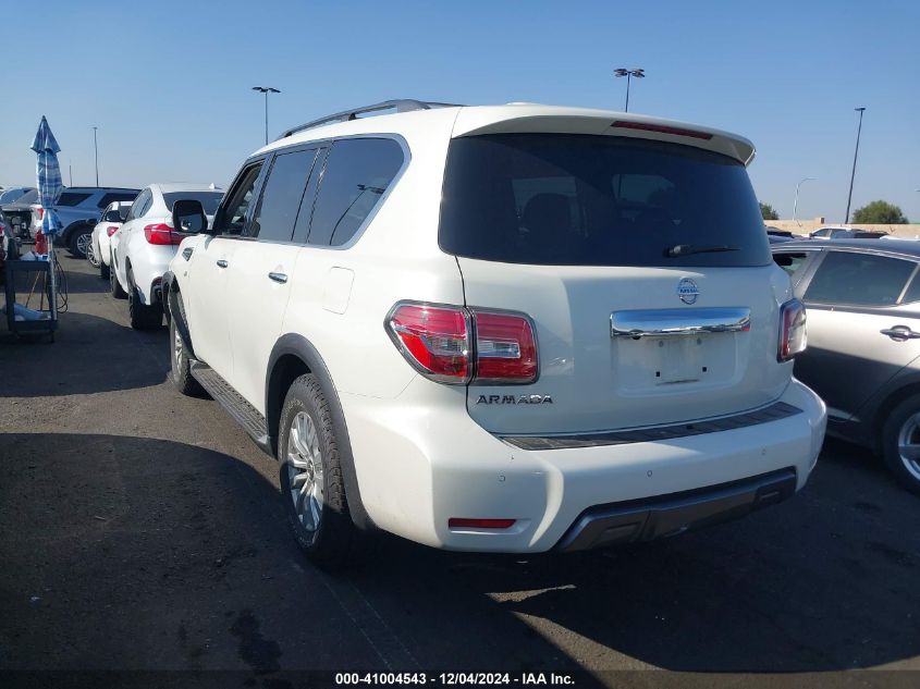 2020 Nissan Armada Sv 2Wd VIN: JN8AY2ND1LX016213 Lot: 41004543