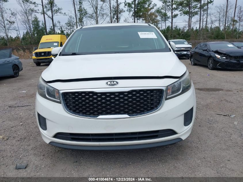 2015 Kia Sedona Lx VIN: KNDMB5C11F6044902 Lot: 41004674