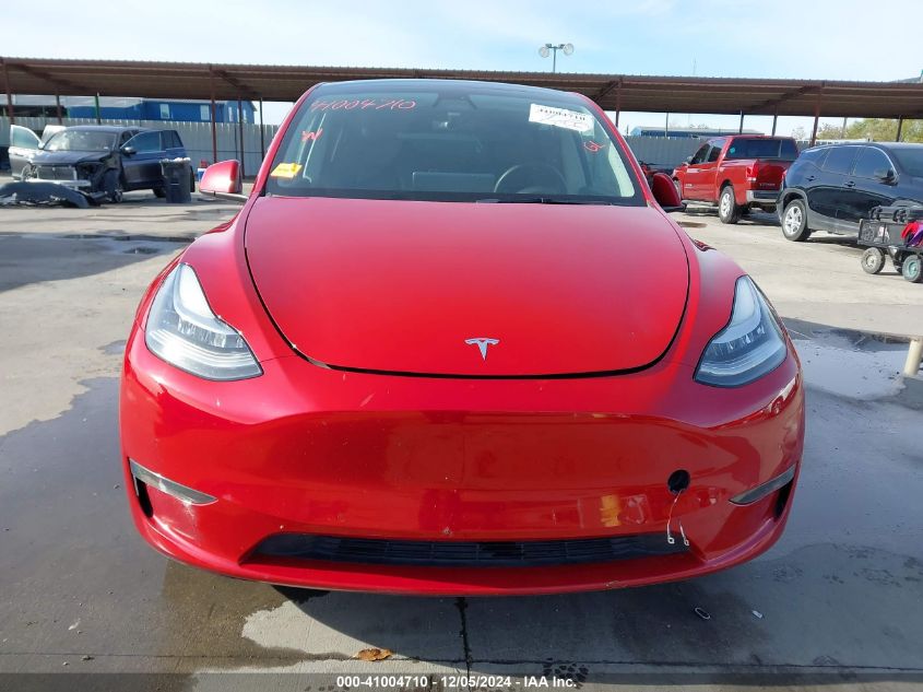 2022 Tesla Model Y Long Range Dual Motor All-Wheel Drive VIN: 7SAYGDEEXNF391387 Lot: 41004710