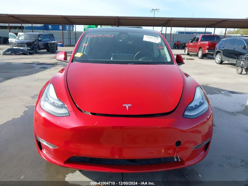 2022 Tesla Model Y Long Range Dual Motor All-Wheel Drive VIN: 7SAYGDEEXNF391387 Lot: 41004710