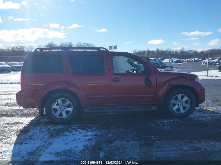 2010 Nissan Pathfinder Se VIN: 5N1AR1NB2AC629832 Lot: 41004878