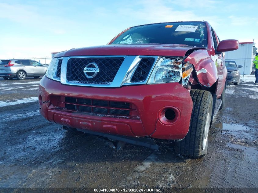 2010 Nissan Pathfinder Se VIN: 5N1AR1NB2AC629832 Lot: 41004878