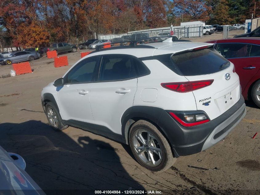 2022 Hyundai Kona Sel VIN: KM8K32ABXNU855957 Lot: 41004984