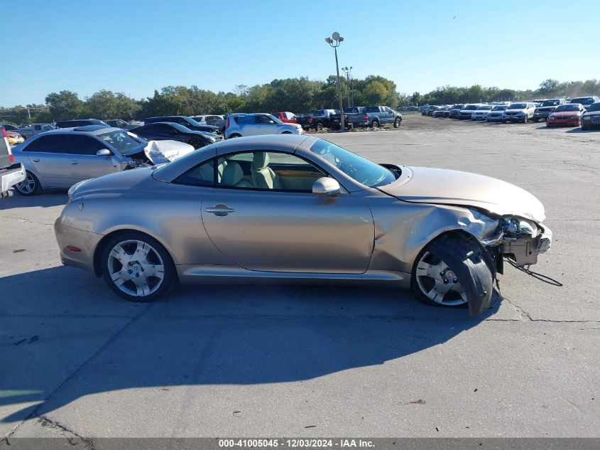 2002 Lexus Sc 430 VIN: JTHFN48Y420015227 Lot: 41005045