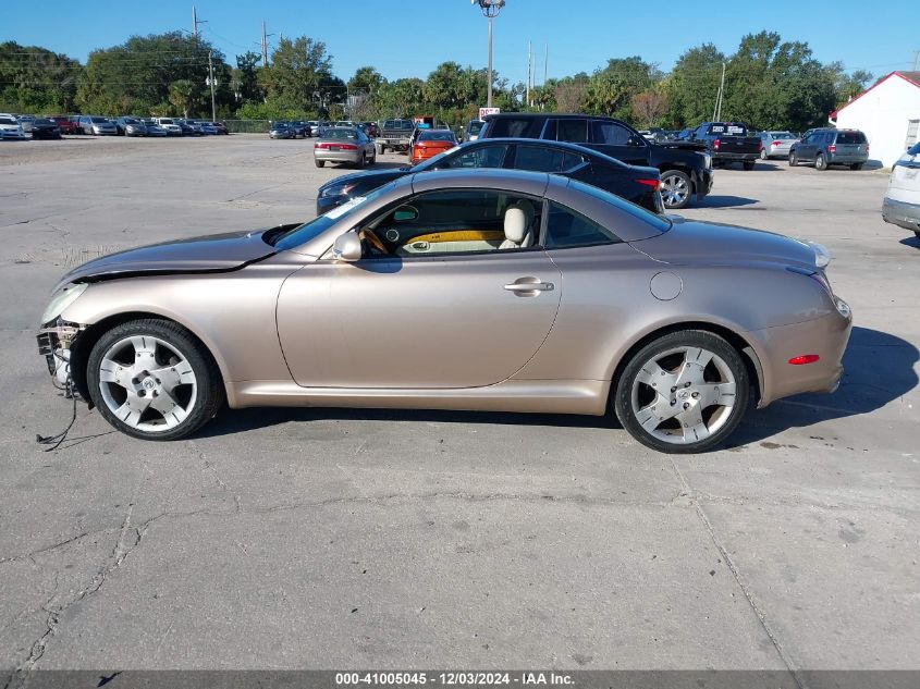 2002 Lexus Sc 430 VIN: JTHFN48Y420015227 Lot: 41005045