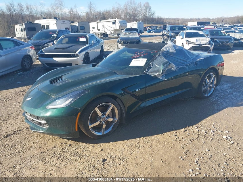 Vin: 1g1yf3d73e5128925, lot: 41495059, chevrolet corvette stingray 20142