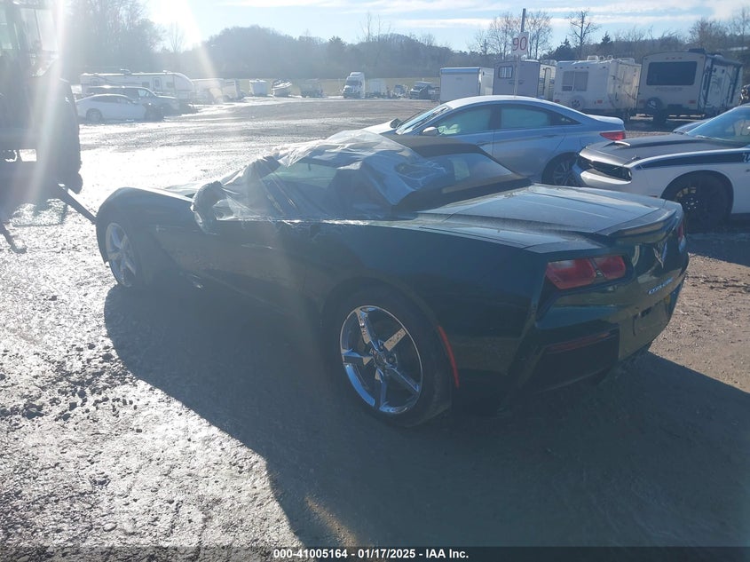 Vin: 1g1yf3d73e5128925, lot: 41495059, chevrolet corvette stingray 20143