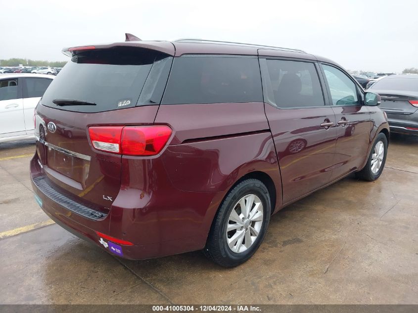 VIN KNDMB5C11G6088741 2016 KIA Sedona, LX no.4