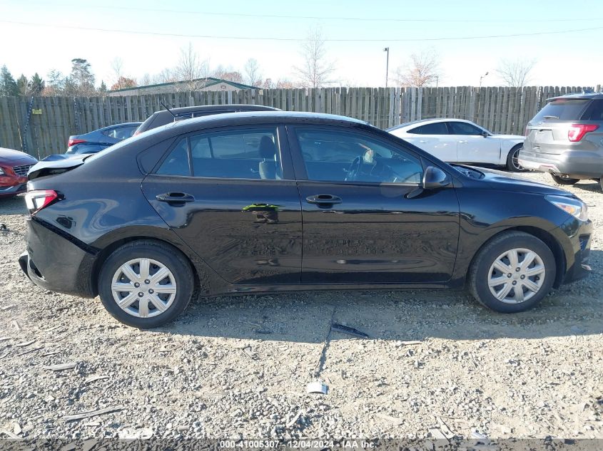 2022 Kia Rio S VIN: 3KPA24AD4NE431432 Lot: 41005307