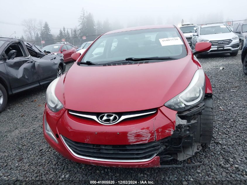 2014 Hyundai Elantra Se VIN: KMHDH4AEXEU092595 Lot: 41005520