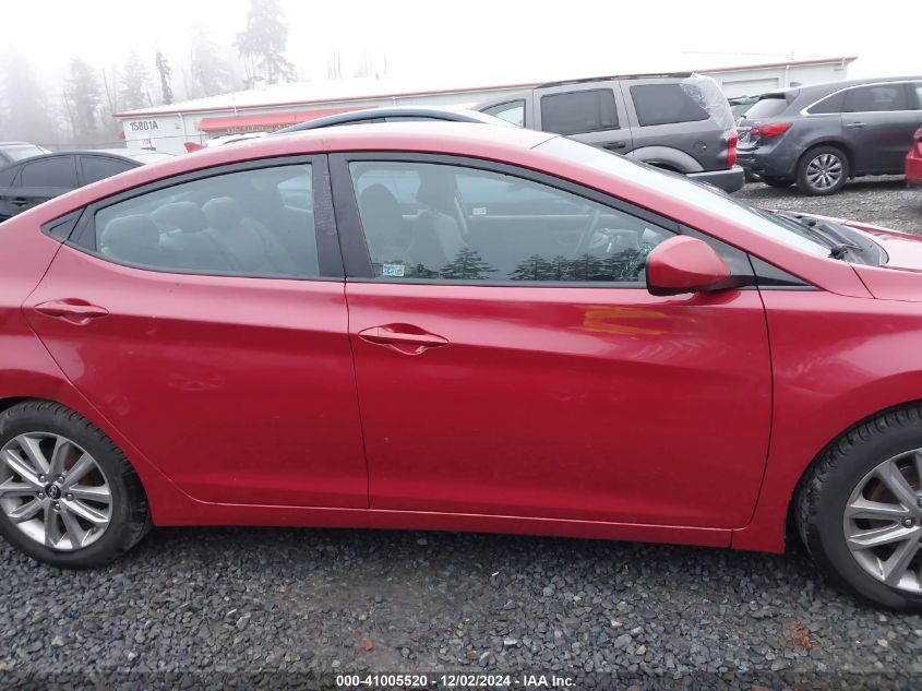 2014 Hyundai Elantra Se VIN: KMHDH4AEXEU092595 Lot: 41005520