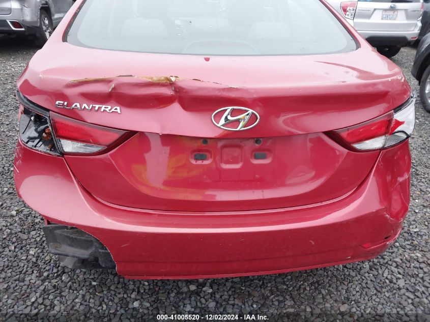 2014 Hyundai Elantra Se VIN: KMHDH4AEXEU092595 Lot: 41005520