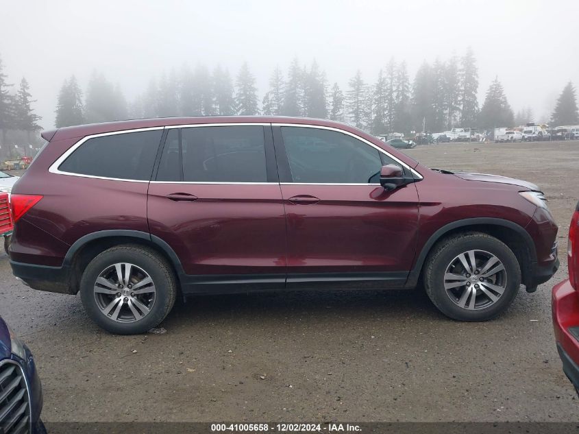 2016 Honda Pilot Ex-L VIN: 5FNYF6H82GB018333 Lot: 41005658