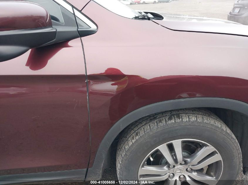 2016 Honda Pilot Ex-L VIN: 5FNYF6H82GB018333 Lot: 41005658