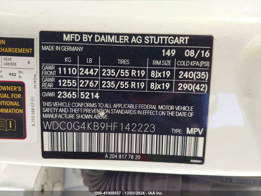 VIN WDC0G4KB9HF142223 2017 Mercedes-Benz GLC 300, 4... no.9