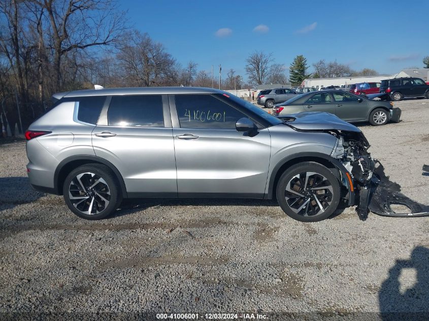 2022 Mitsubishi Outlander Es 2.5 VIN: JA4J4TA82NZ028880 Lot: 41006001