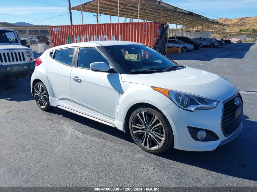 2016 Hyundai Veloster Turbo VIN: KMHTC6AE0GU295259 Lot: 41006030