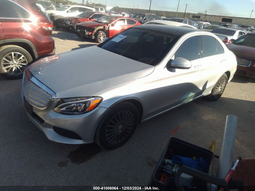 VIN 55SWF4KBXFU027617 2015 Mercedes-Benz C 300, 4Ma... no.2