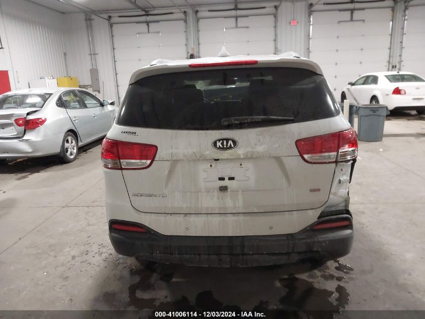 2017 Kia Sorento 2.4L Lx VIN: 5XYPGDA34HG245951 Lot: 41006114