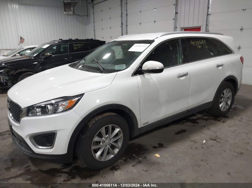 2017 Kia Sorento 2.4L Lx VIN: 5XYPGDA34HG245951 Lot: 41006114