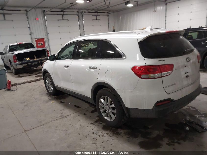 2017 Kia Sorento 2.4L Lx VIN: 5XYPGDA34HG245951 Lot: 41006114