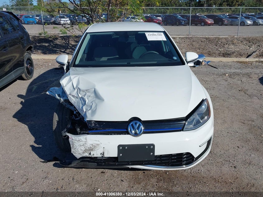 2016 VOLKSWAGEN E-GOLF SE WVWKP7AU4GW906237