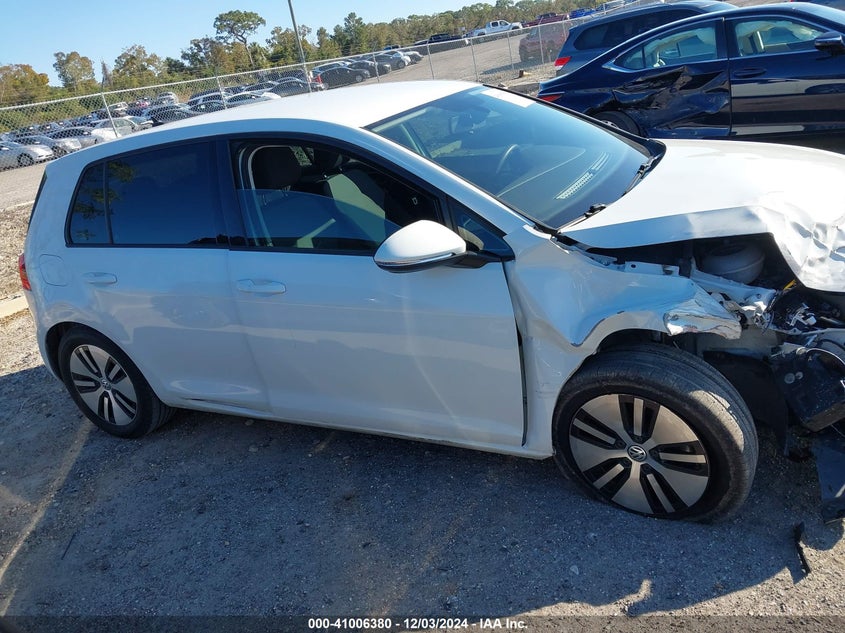 2016 VOLKSWAGEN E-GOLF SE WVWKP7AU4GW906237