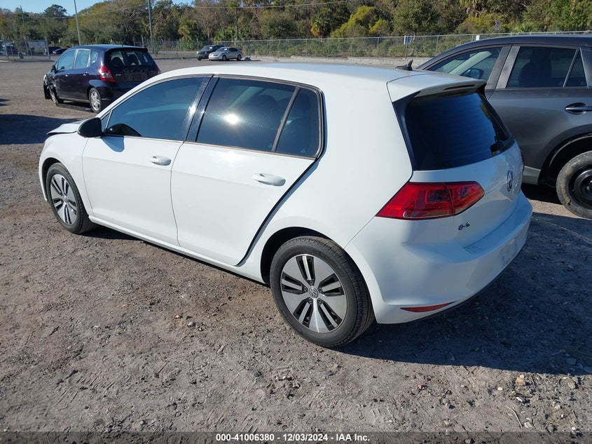2016 VOLKSWAGEN E-GOLF SE WVWKP7AU4GW906237