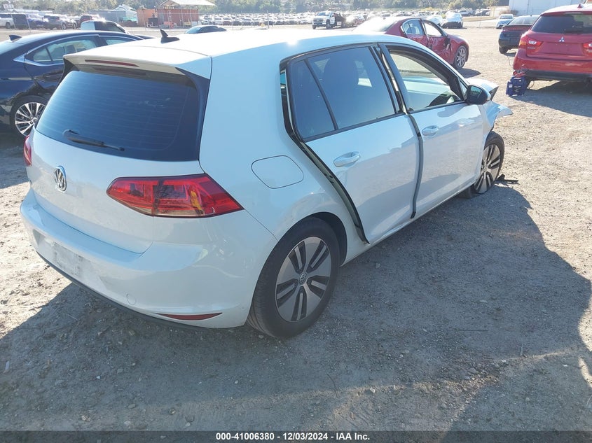 2016 VOLKSWAGEN E-GOLF SE WVWKP7AU4GW906237