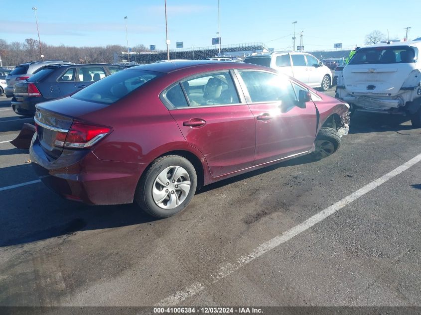 VIN 19XFB2F55EE219053 2014 Honda Civic, LX no.4