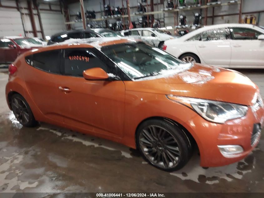 2012 Hyundai Veloster Base W/Black VIN: KMHTC6AD6CU076954 Lot: 41006441