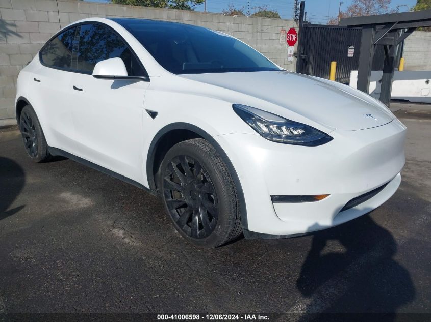 2021 Tesla Model Y Long Range Dual Motor All-Wheel Drive VIN: 5YJYGDEE8MF152710 Lot: 41006598