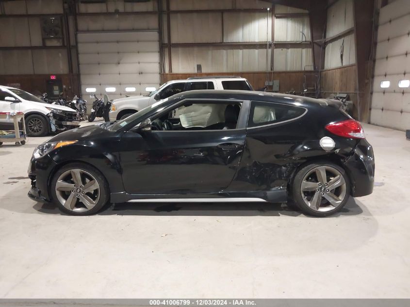 2015 Hyundai Veloster Turbo VIN: KMHTC6AE5FU237856 Lot: 41006799